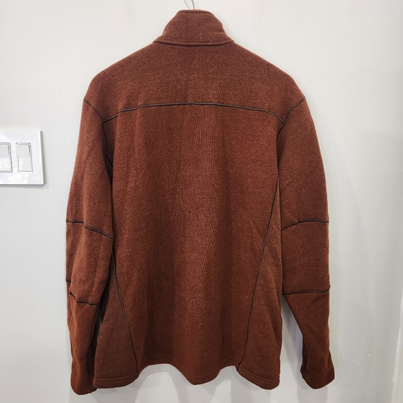 Kuhl Interceptr Full Zip Sweater Fleece Jacket Zipped Pockets Brown XL Mens - Picture 3 of 15